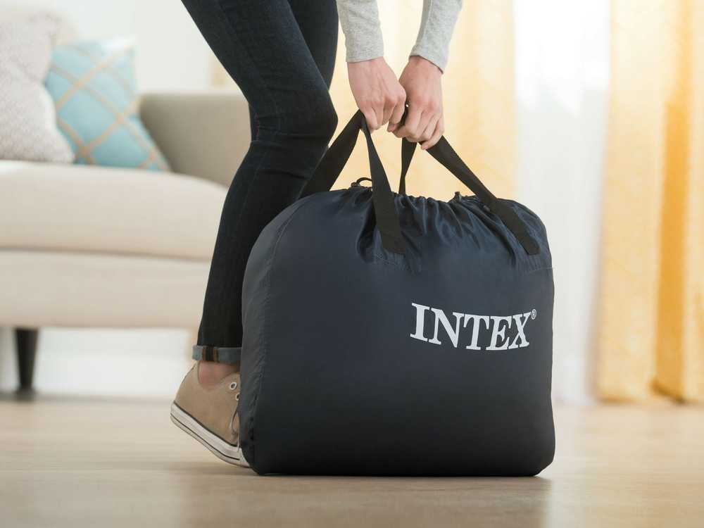Aksominis čiužinys su elektriniu siurbliu 203 x 152 x 42 cm INTEX 64458