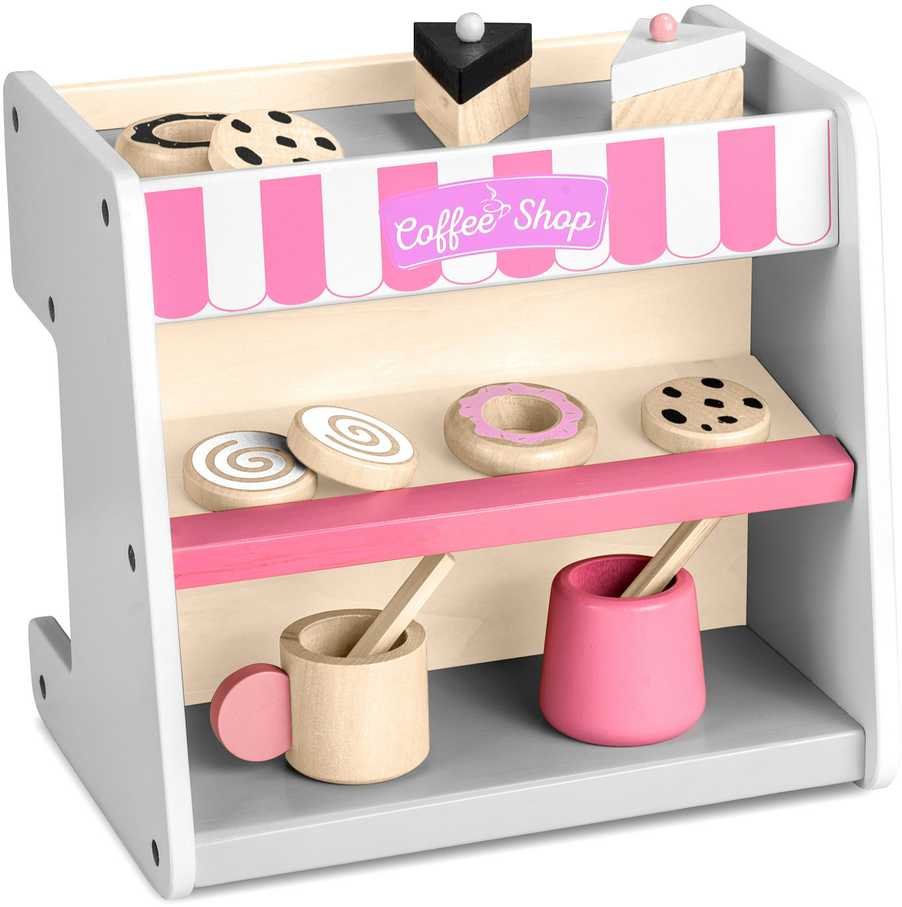 Ricokids Žaislinis medinė kavinė - konditerinė su konditerijos gaminiais