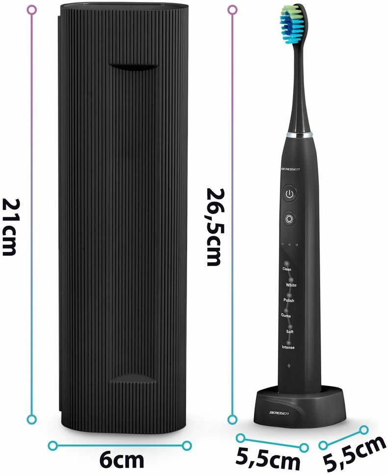 Berdsen Galaxy sonic dantų šepetėlis, juodas