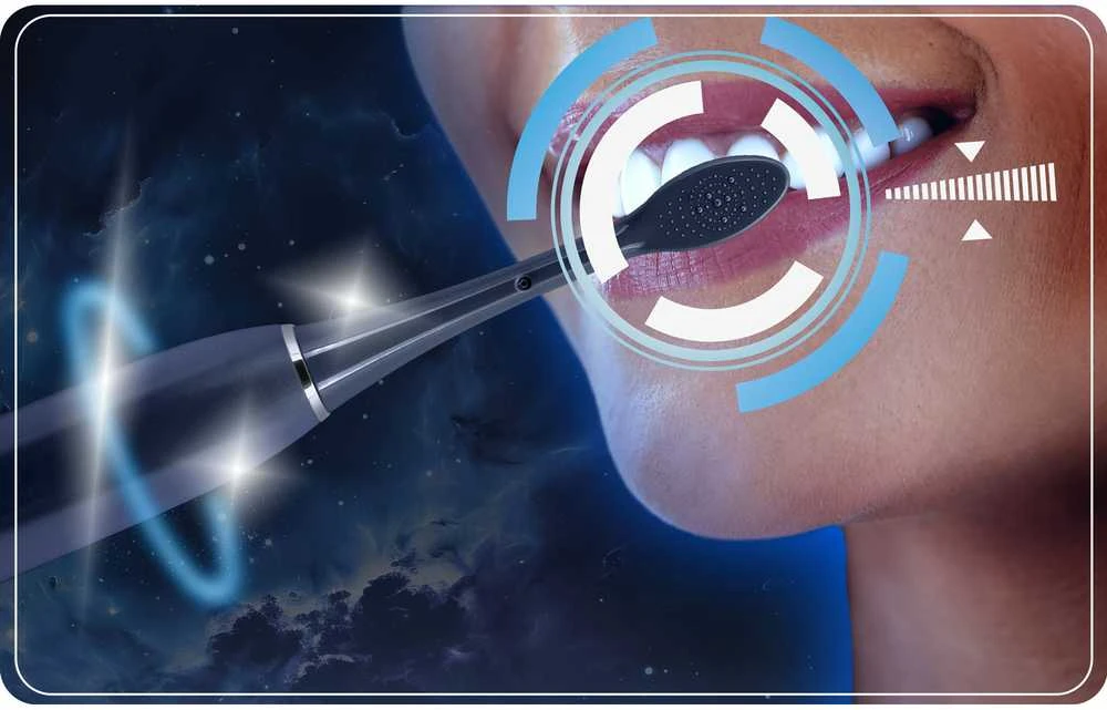 Berdsen Galaxy sonic dantų šepetėlis, tamsiai mėlynas