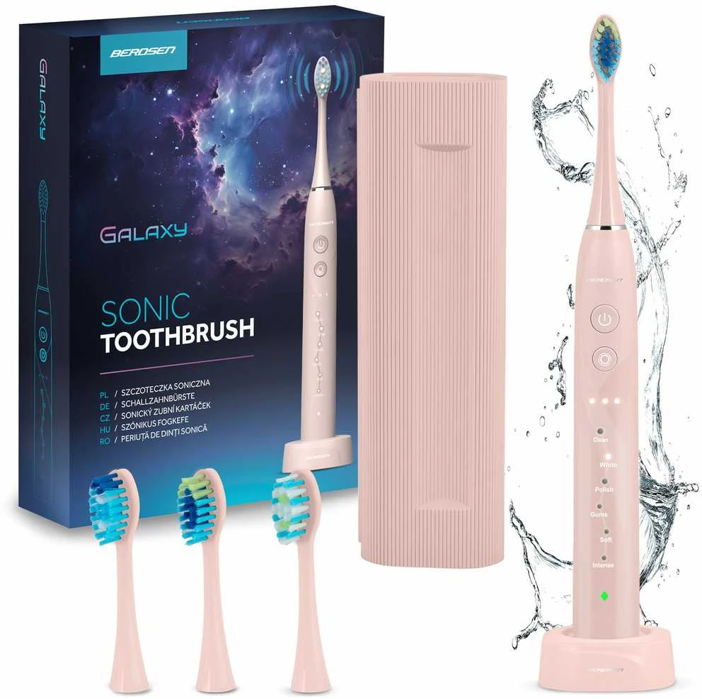Berdsen Galaxy sonic dantų šepetėlis, rožinis