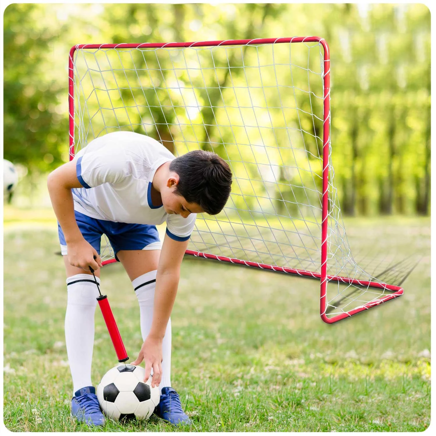 Futbolo vartai Neo-Sport, 183 x 122 x 61 cm
