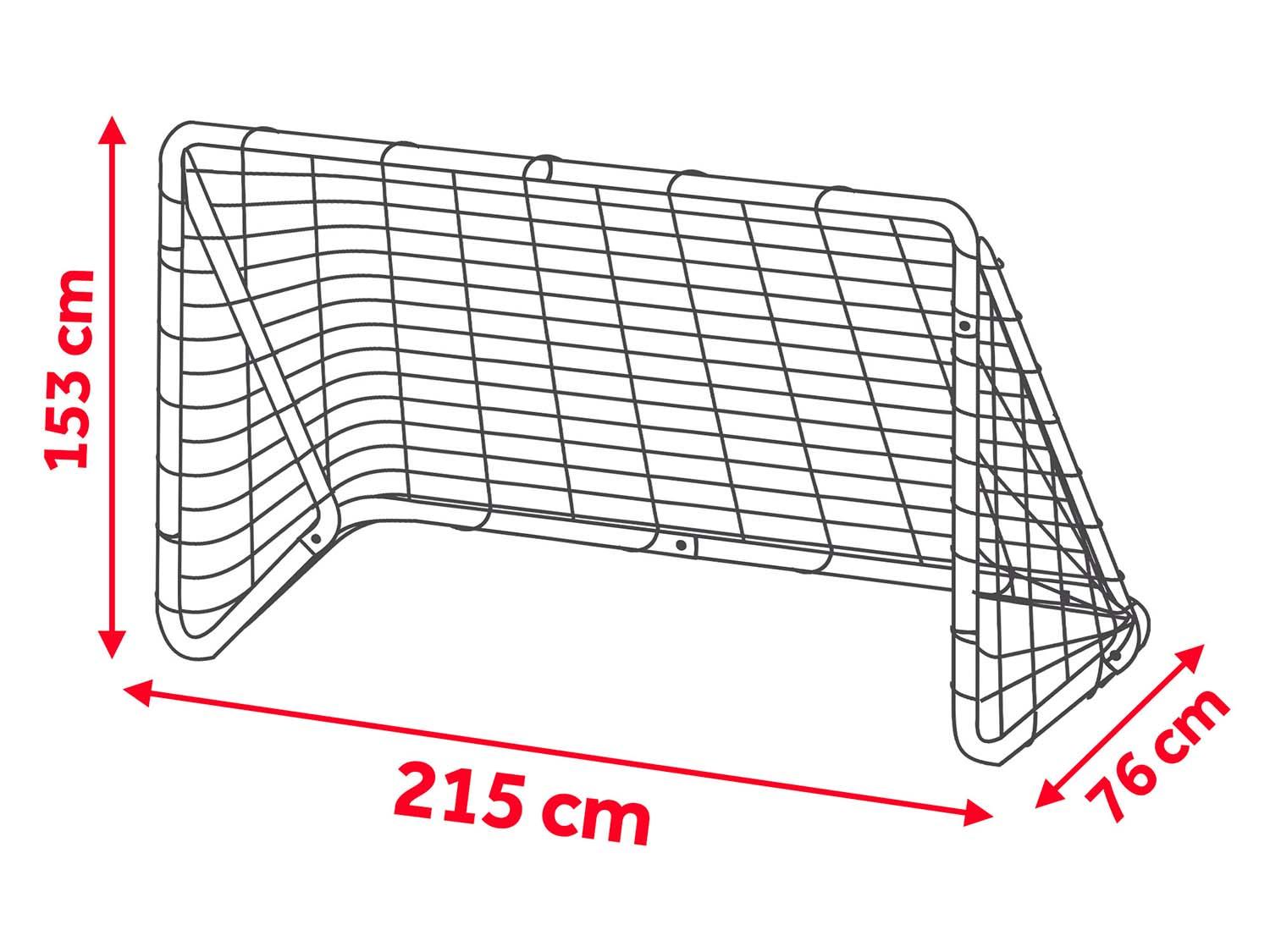 Neo-Sport Dideli futbolo vartai, 215 x 153 x 76 cm + taikinio kilimėlis