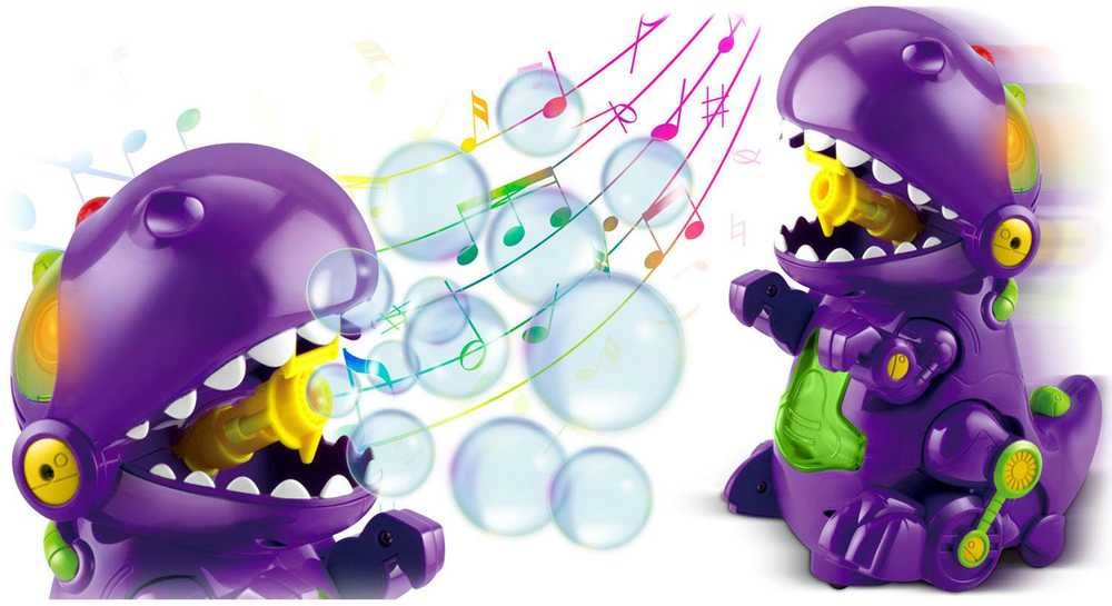 Ricokids RK-909 dinozaurų burbulų aparatas su melodija