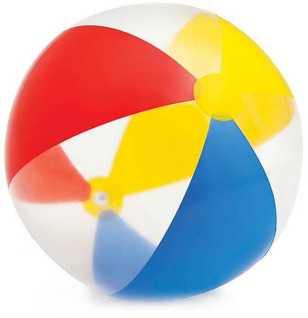 Pripučiamas paplūdimio kamuolys „Rojaus“ 61 cm INTEX 59032