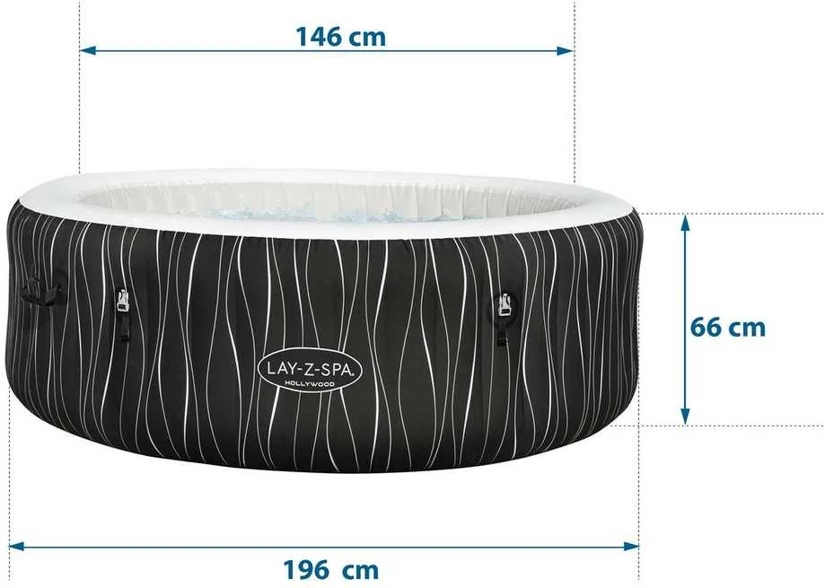 "Lay-Z-Spa" Holivudo sūkurinė vonia BESTWAY