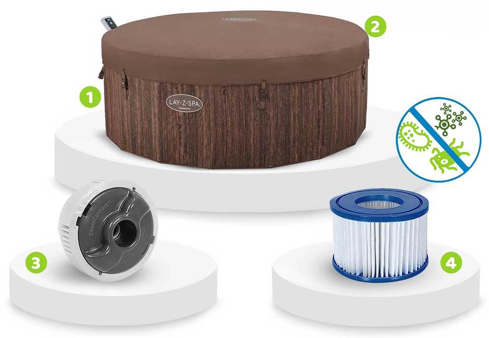 „Lay-Z-Spa Toronto SMART Air Jet Jacuzzi BESTWAY