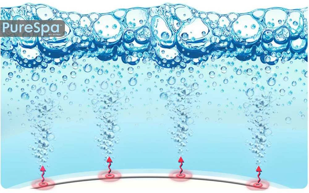 Intex Pripučiamas kubilas, 4 asmenų SPA su hidromasažu, nešiojamas sūkurinis baseinas, namų SPA su šildytuvu ir filtru