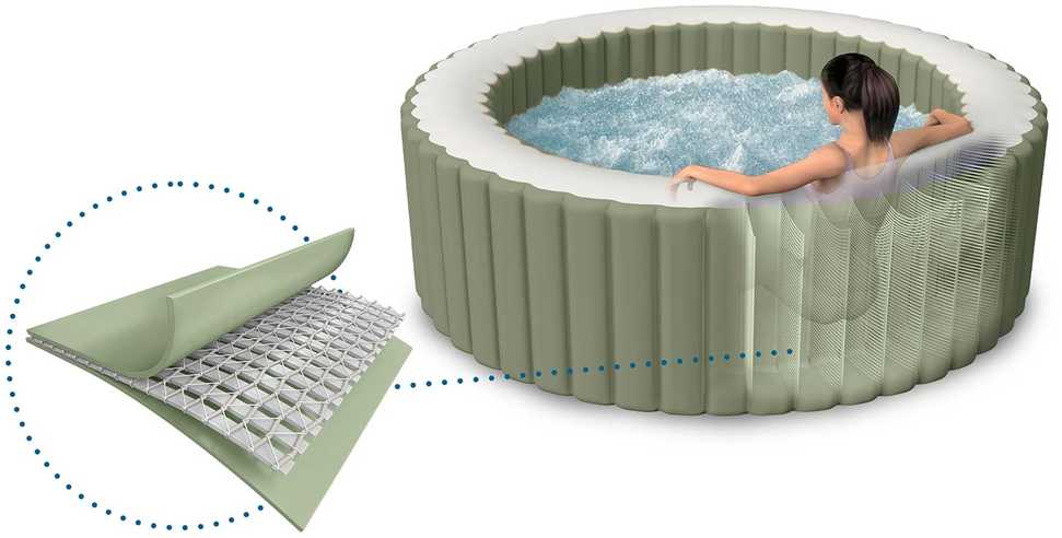 Pripučiamas SPA baseinas su hidromasažu 6 asmenims 216 x 71 cm INTEX 28428NP