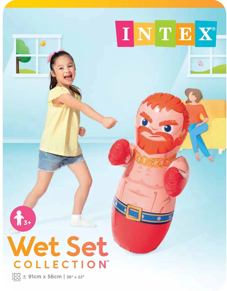 Pripučiamas treniruočių maišas, žaislas boksininkas nevala 94 cm INTEX 44672
