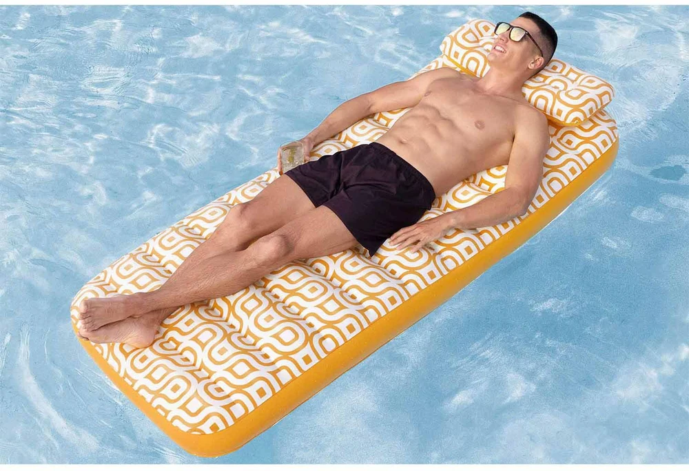 Pripučiamas čiužinys Bestway 43836, rudas/baltas, 183x84cm