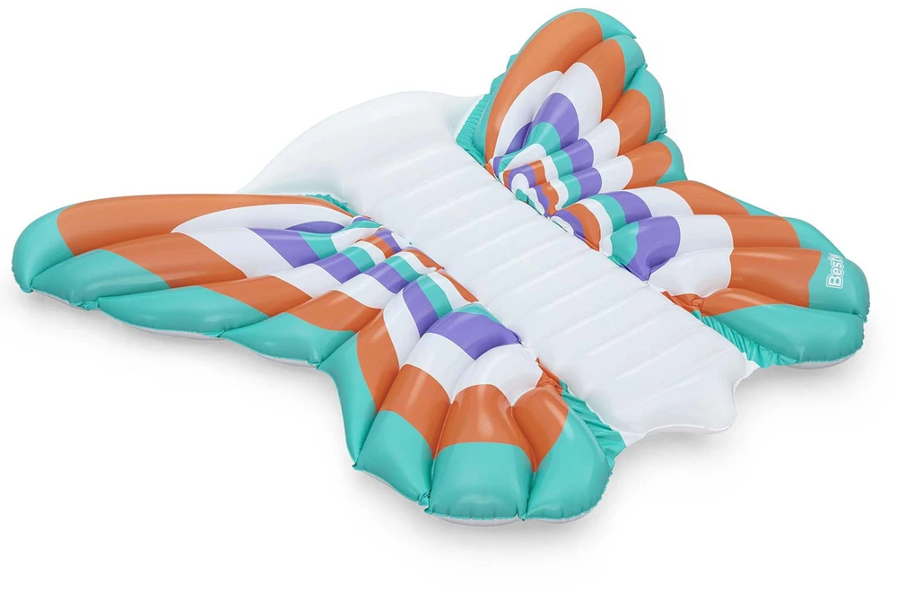 Bestway Pripučiamas paplūdimio čiužinys - didelis vandens gultas BUTTERFLY 193x176cm 43963