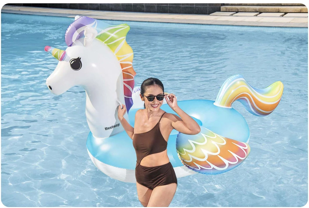 Bestway Įspūdingas pripučiamas vienaragis 224 x 164 cm
