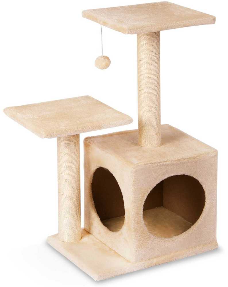 Draskyklė, katės namelis 74 cm DR-252 kreminė Pethaus