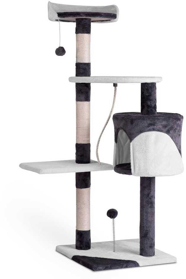 Katės draskyklė 112 cm DR-261 Pethaus pilka ir balta