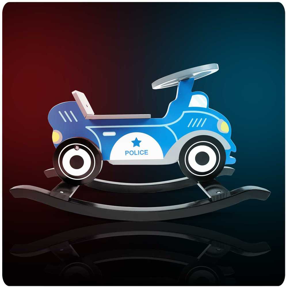 Medinis supamasis policijos automobilis Ricokids