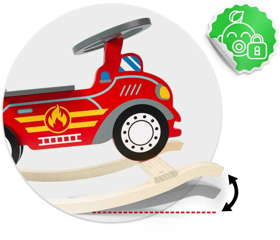 Medinis supamasis gaisrinės automobilis Ricokids