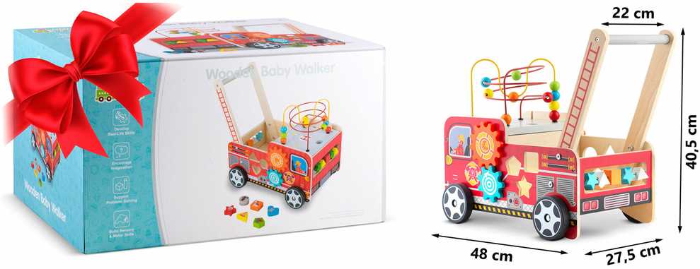 Medinis ugniagesių komandos vaikštynė RK-873 Ricokids
