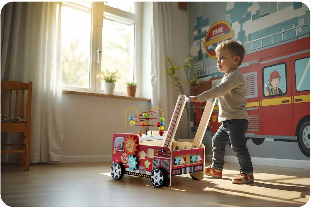 Medinis ugniagesių komandos vaikštynė RK-873 Ricokids
