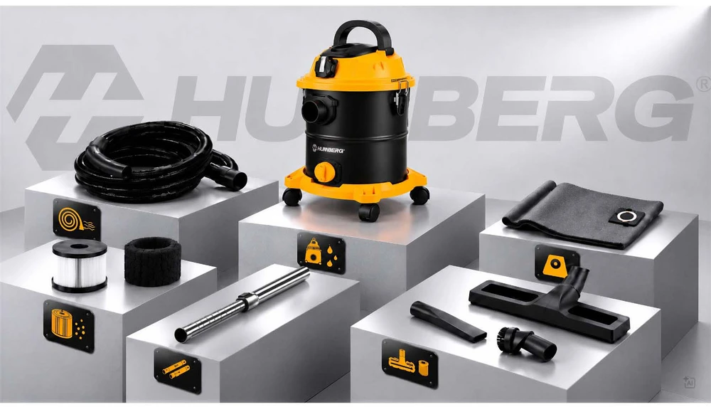 Humberg Dulkių siurblys pramoninis 20 l 3600 W universalus na mokro i sucho HM-407