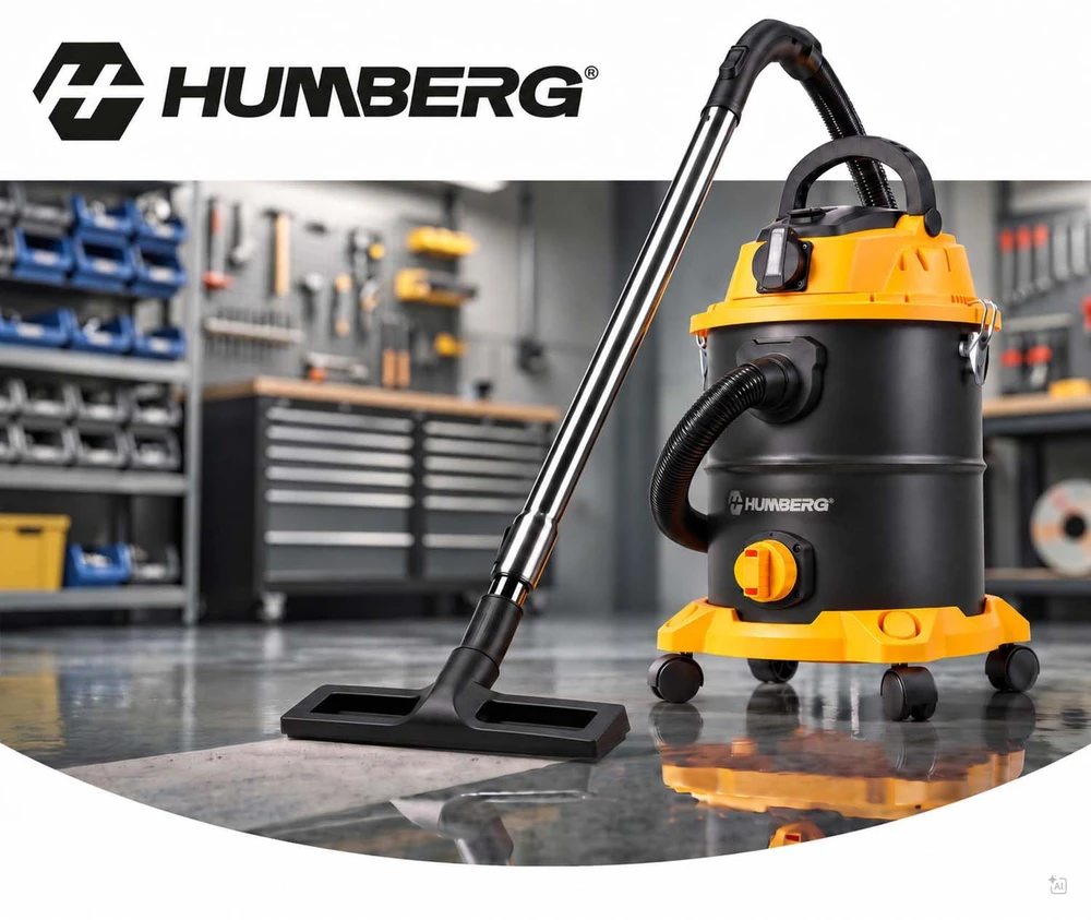 Humberg Dulkių siurblys pramoninis 20 l 3600 W universalus na mokro i sucho HM-407