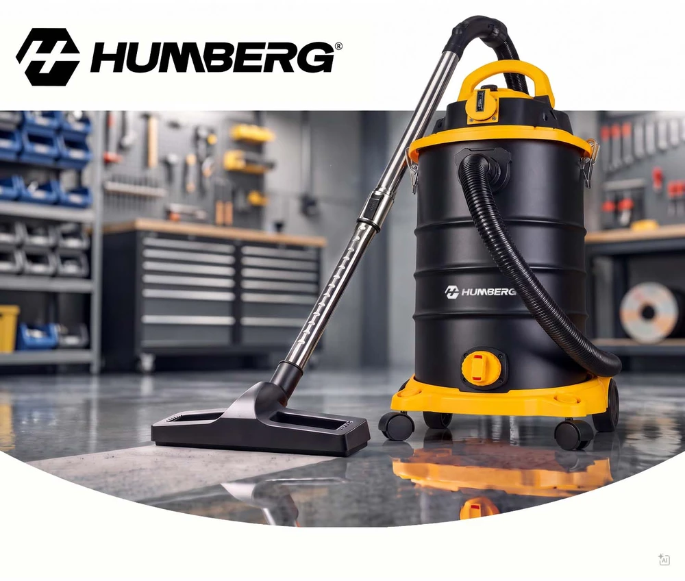 Dulkių siurblys pramoninis 30 l 3600 W universalus na mokro i sucho Humberg HM-408