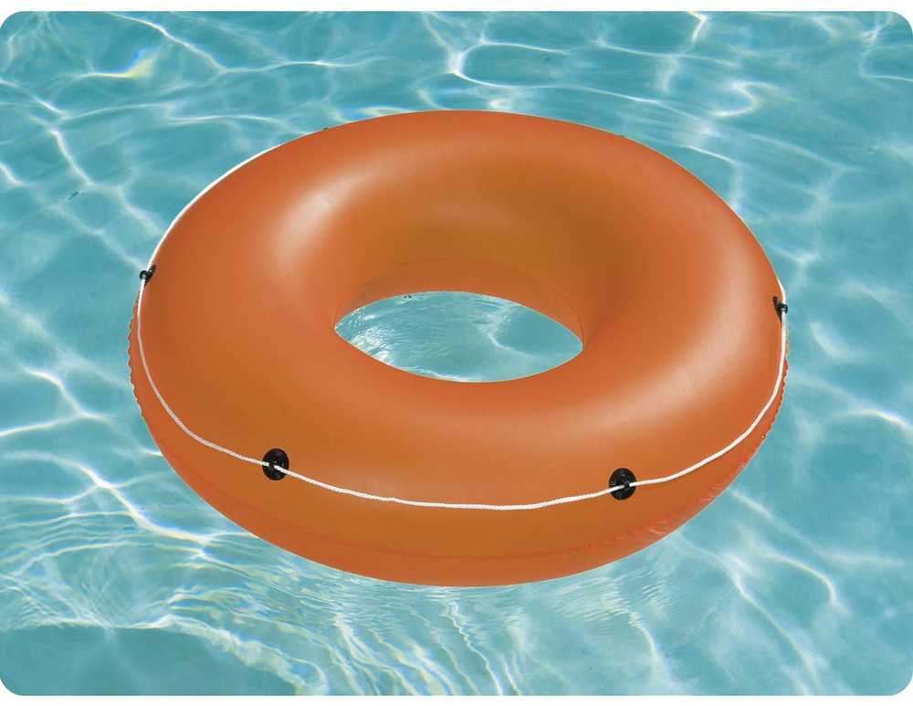 Didelis oranžinis plaukimo ratas, 119 cm, „Bestway 36120“