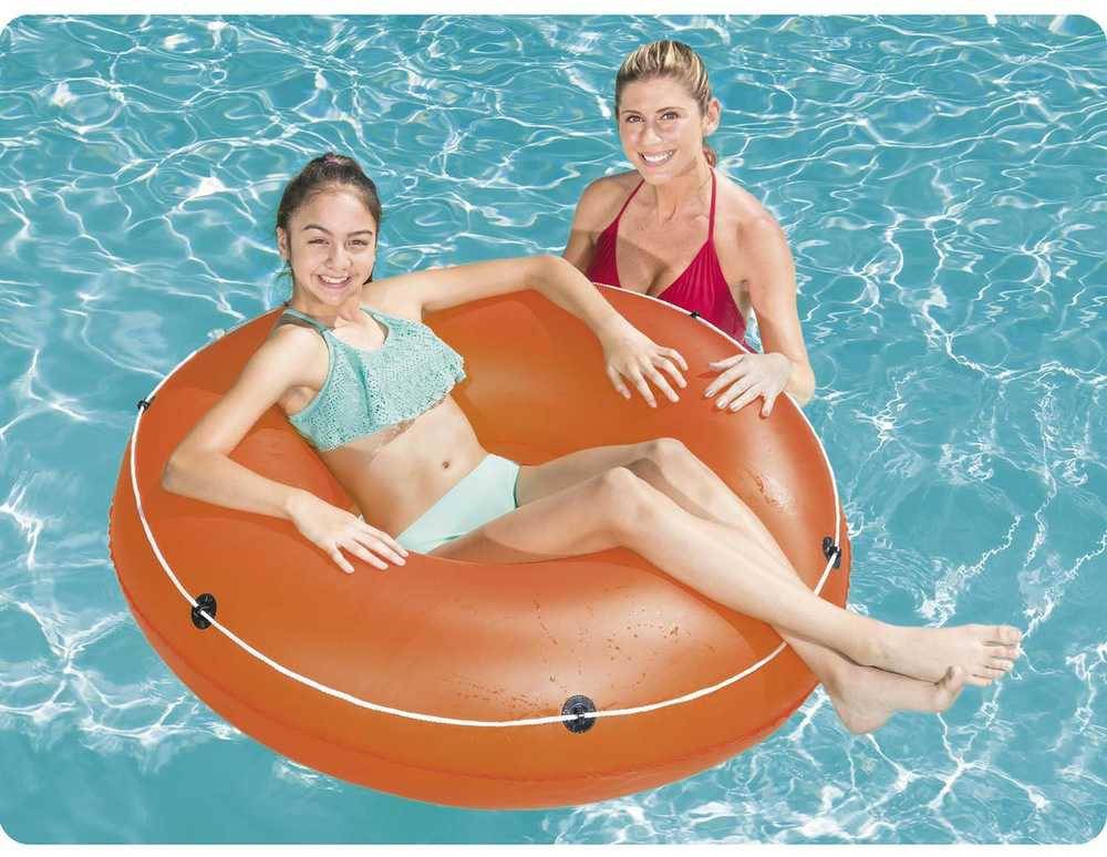 Didelis oranžinis plaukimo ratas, 119 cm, „Bestway 36120“