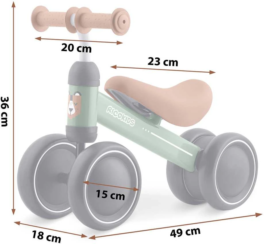 Ricokids balansinis triratis vaikams