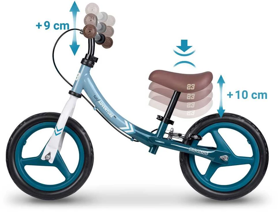 Ricokids „Fun Adventure“ vaikiškas balansinis dviratis
