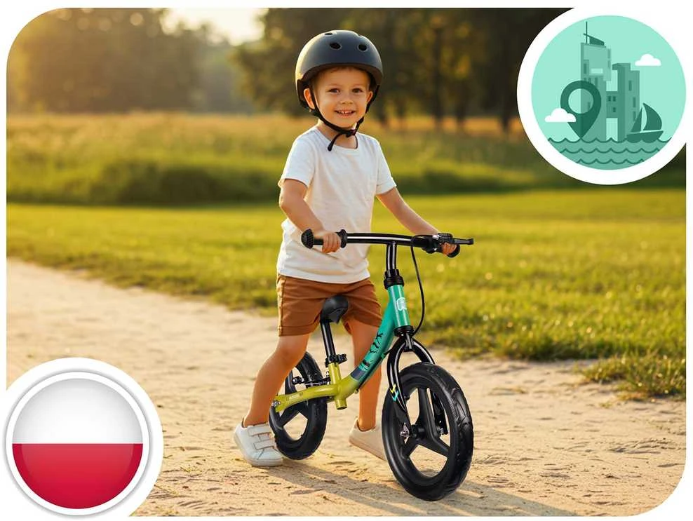 Ricokids „Fun Adventure“ vaikiškas balansinis dviratis
