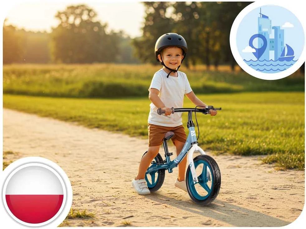 Ricokids „Fun Adventure“ vaikiškas balansinis dviratis