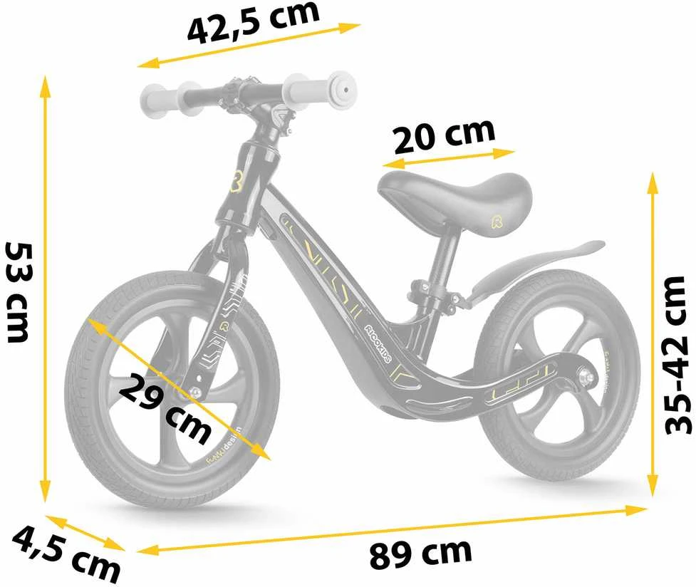 Ricokids FUNNU vaikiškas balansinis dviratukas