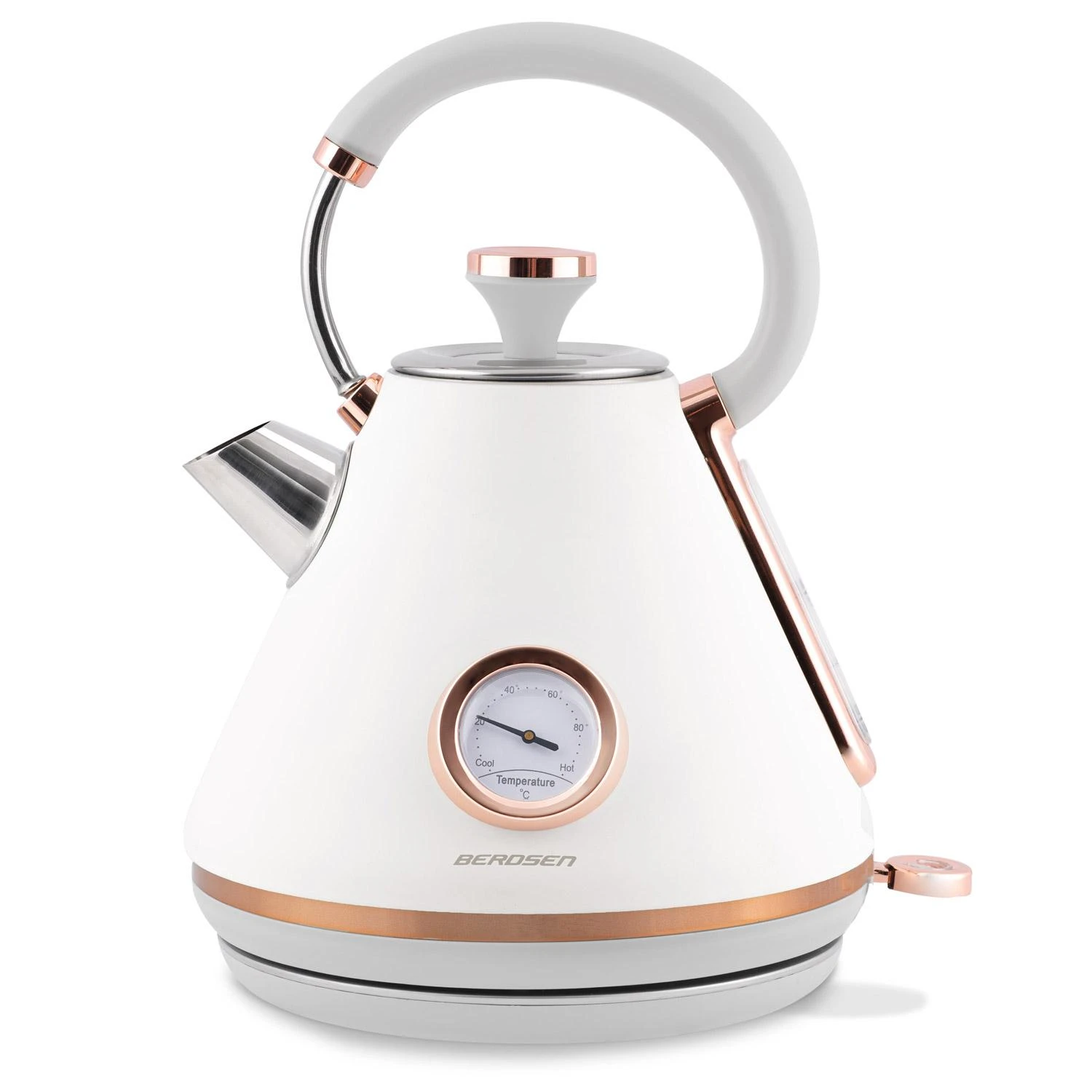Berdsen Elektrinis virdulys su termometru 1,7 l BD-701 - baltas