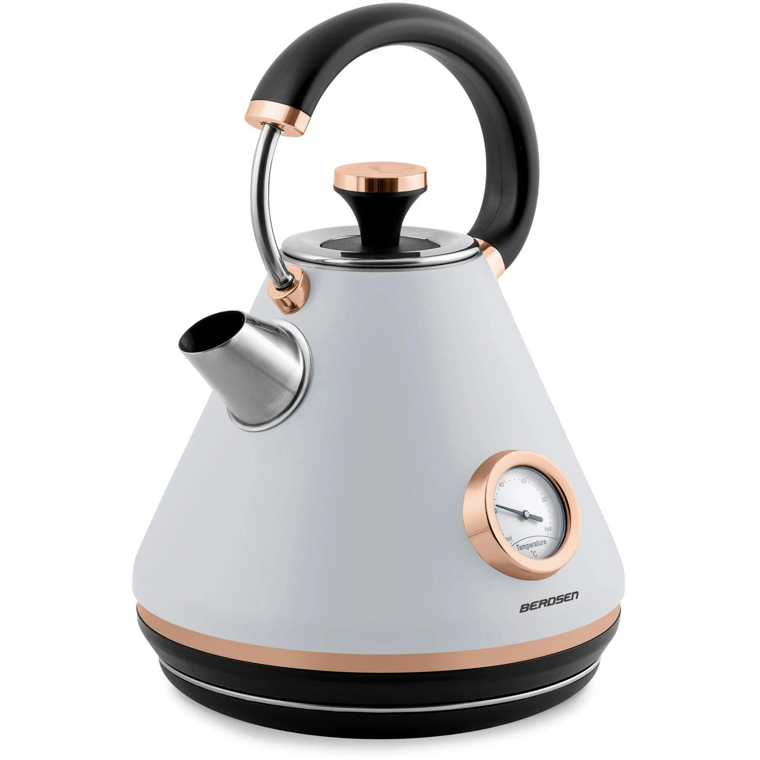 Berdsen Elektrinis virdulys su termometru 1,7 l BD-701 - pilkas