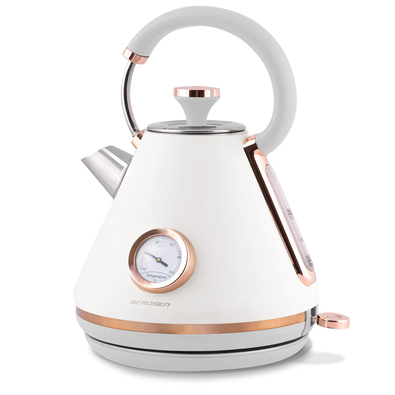 Berdsen Elektrinis virdulys su termometru 1,7 l BD-701 - baltas