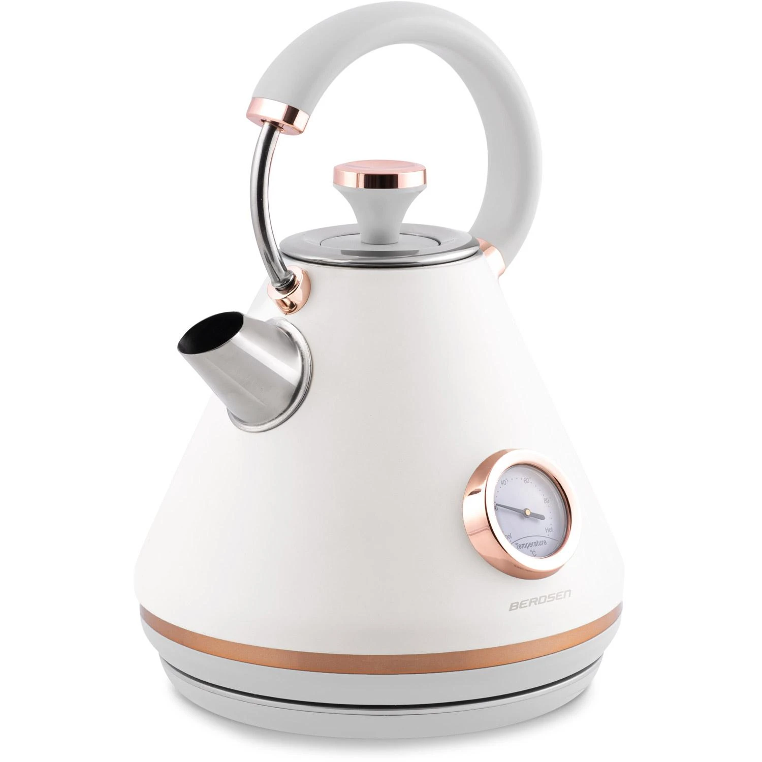 Berdsen Elektrinis virdulys su termometru 1,7 l BD-701 - baltas