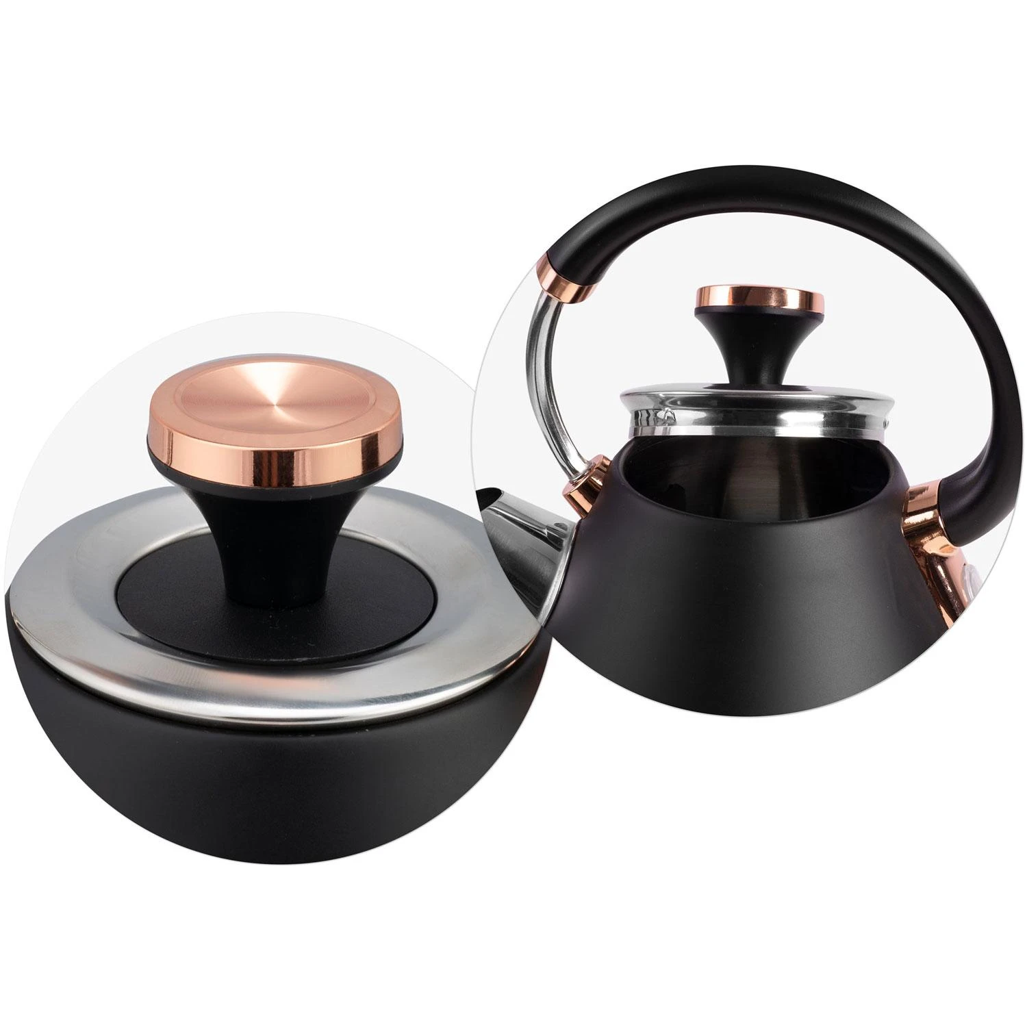 Berdsen Elektrinis virdulys su termometru 1,7 l BD-701 - juodas