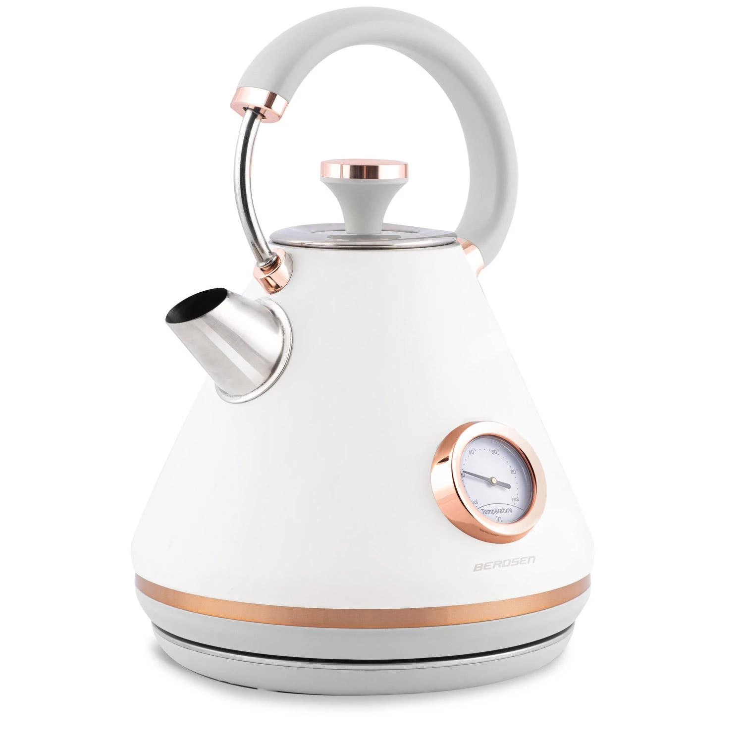 Berdsen Elektrinis virdulys su termometru 1,7 l BD-701 - baltas