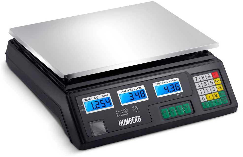 Humberg MH-190 40 kg elektroninės parduotuvės svarstyklės