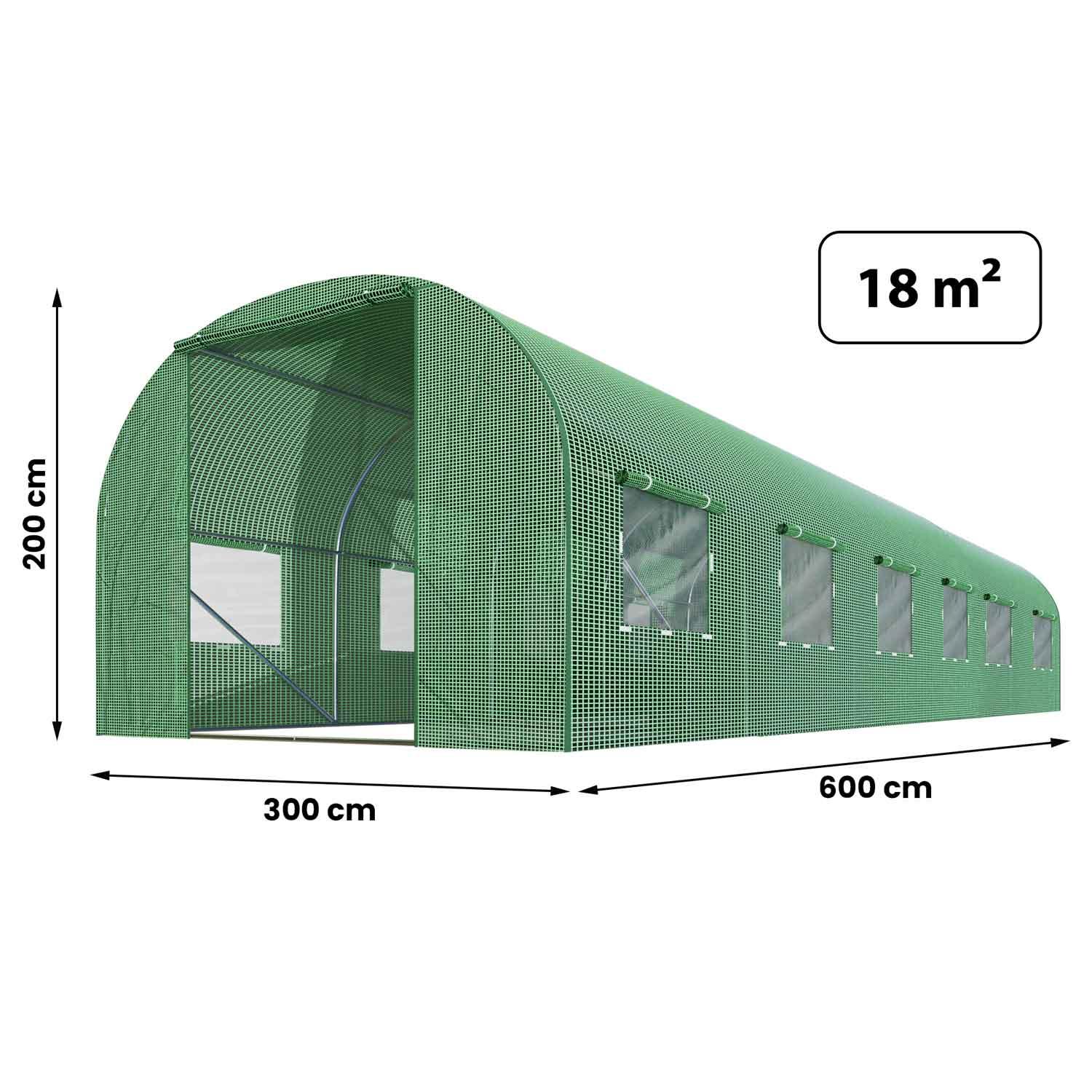 Sodo tunelio folija 3x6m (18m2) Plonos