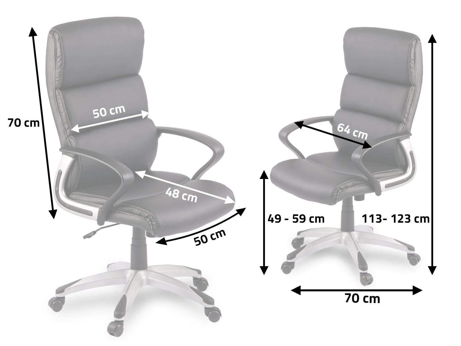 Sofotel Ekologinės odos biuro kėdė, ergonomiška pasukama kėdė su galvos atrama, reguliuojamas aukštis, juoda biuro kėdė