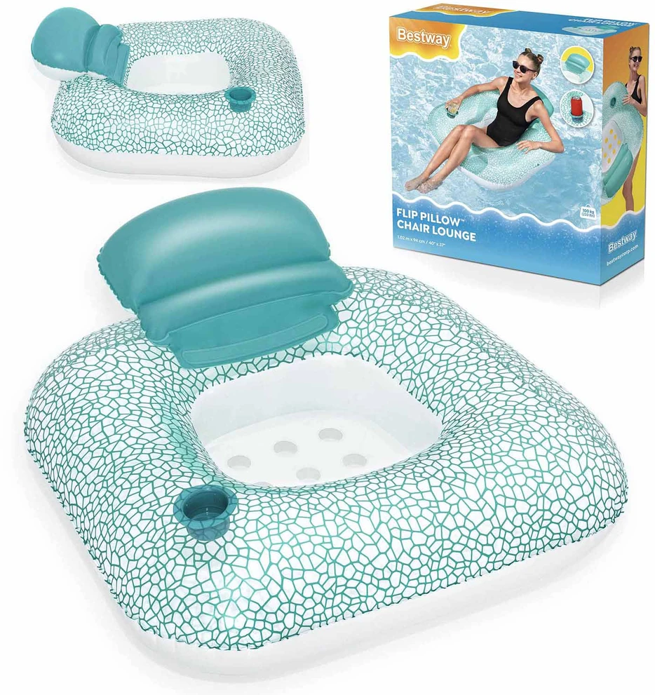 BESTWAY 43097 pripučiamas fotelis su atlošu
