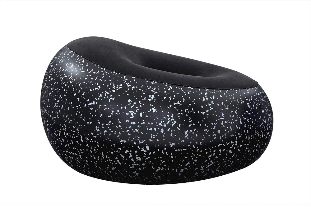 Pripučiamas krėslas Bestway, juodas, 116 cm x 116 cm x 66 cm