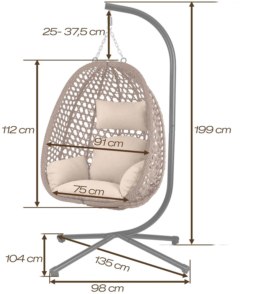 Pakabinama sodo kėdė Veneziana Sofotel 290603