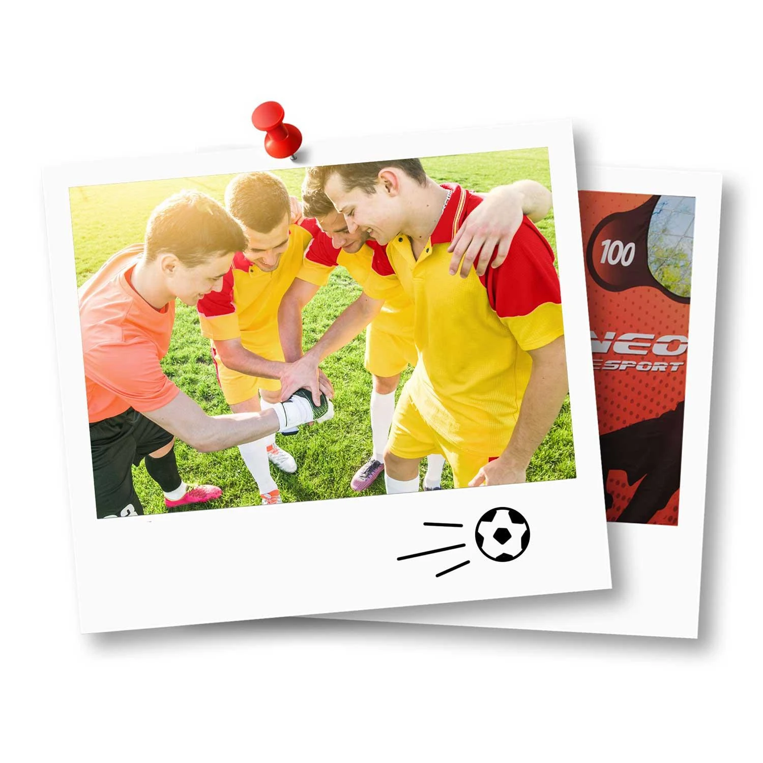 Neo-Sport Futbolo vartai 245 x 155 x 80 cm su taikiklio kilimėliu