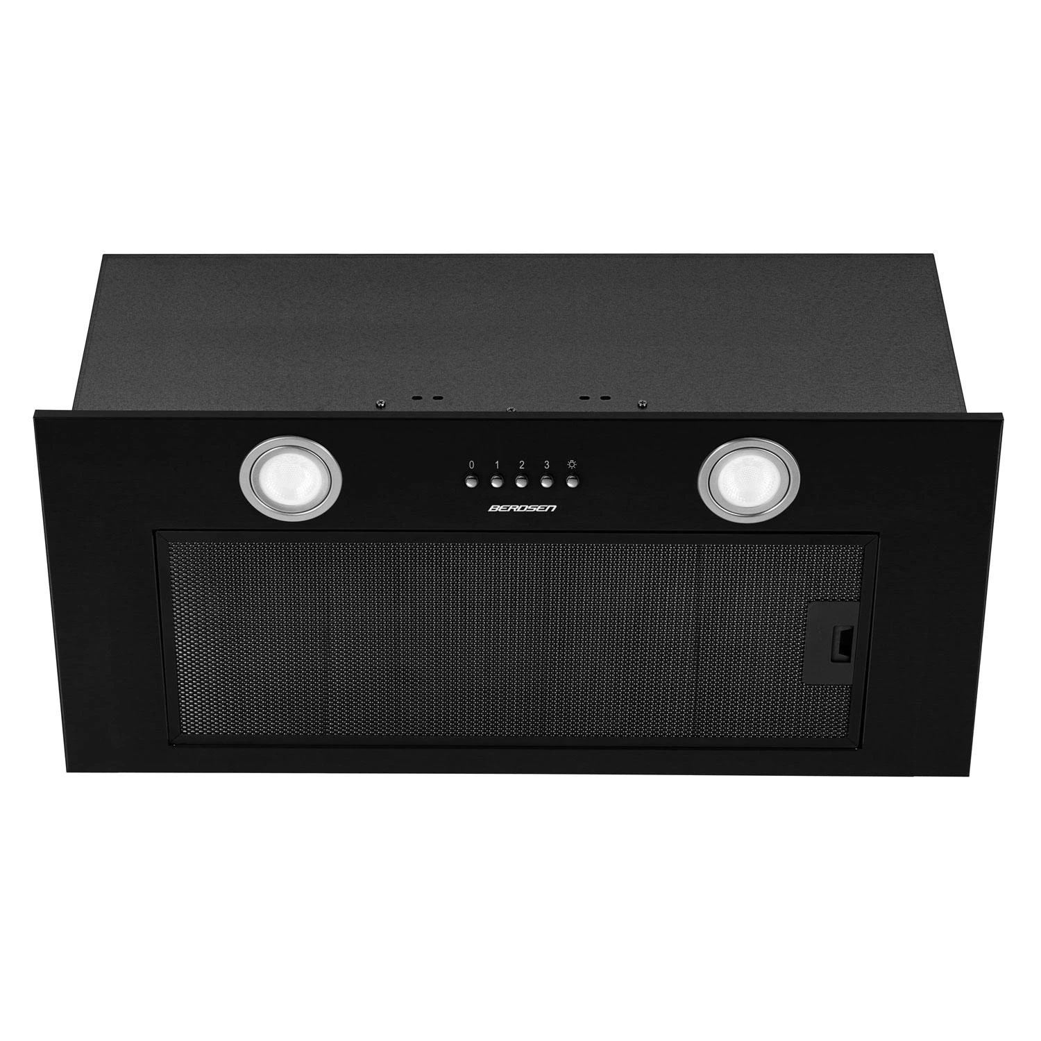 Berdsen Juodas 60 cm virtuvinis po spintelės montuojamas gartraukis BE-50