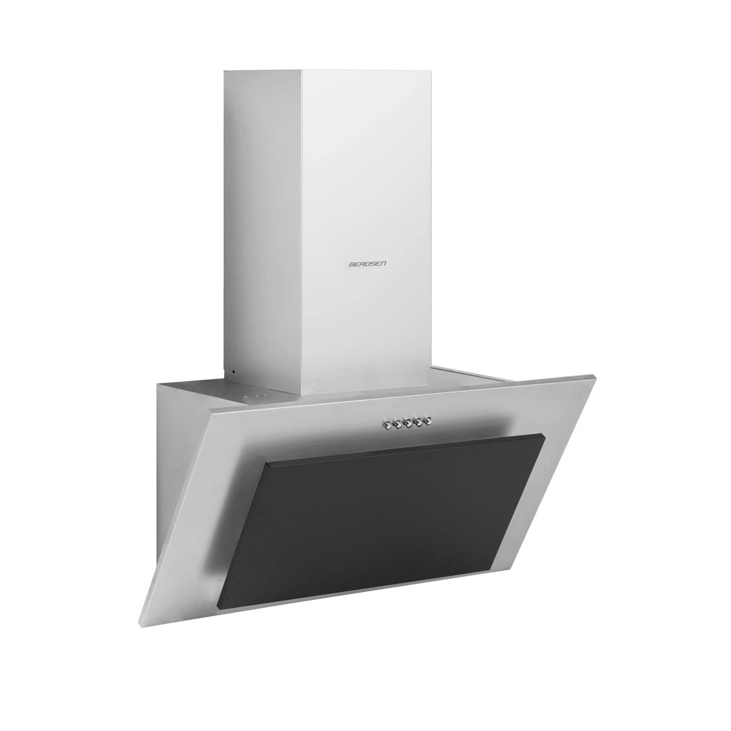 Berdsen Juodas 60 cm kamininis gartraukis Inox BT-209