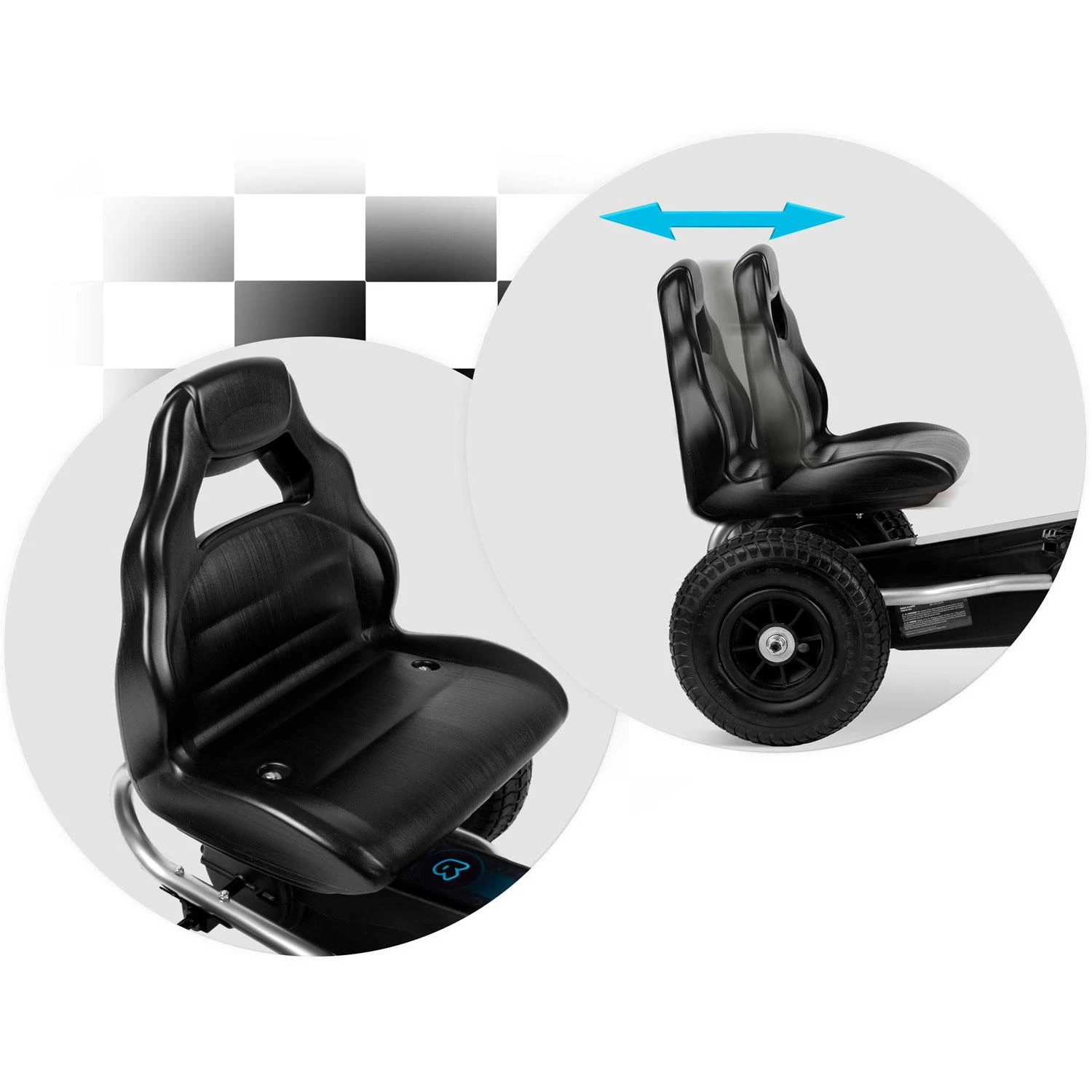 Vaikiškas pedalais minamas kartingas, Ricokids