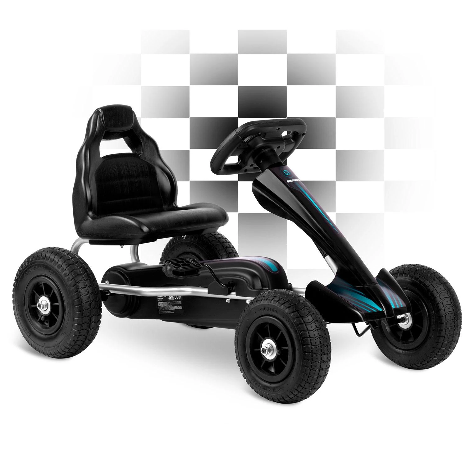 Vaikiškas pedalais minamas kartingas, Ricokids